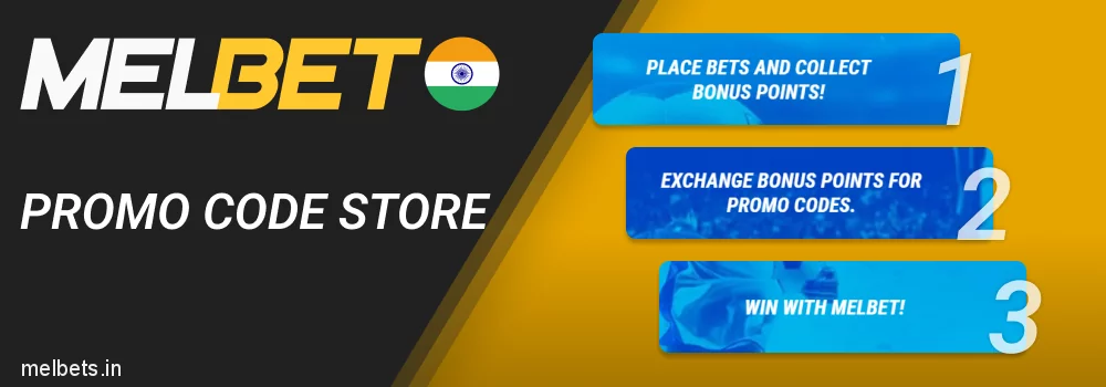 Promo Code Store in Melbet mobile app