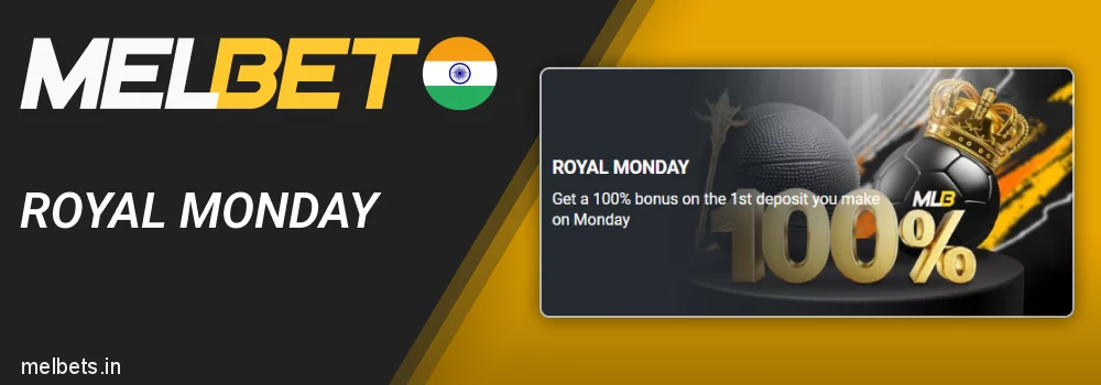 Royal Monday Bonus in Melbet mobile app