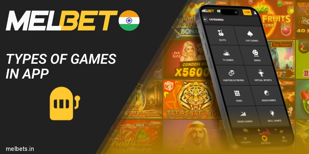 Casino Games Available in Melbet App