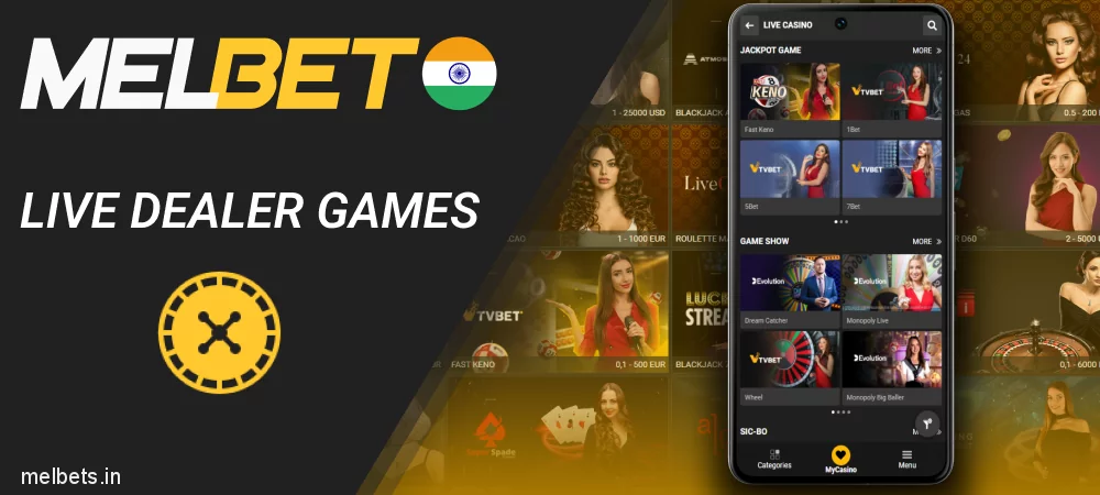 Live Casino Games Available in Melbet App