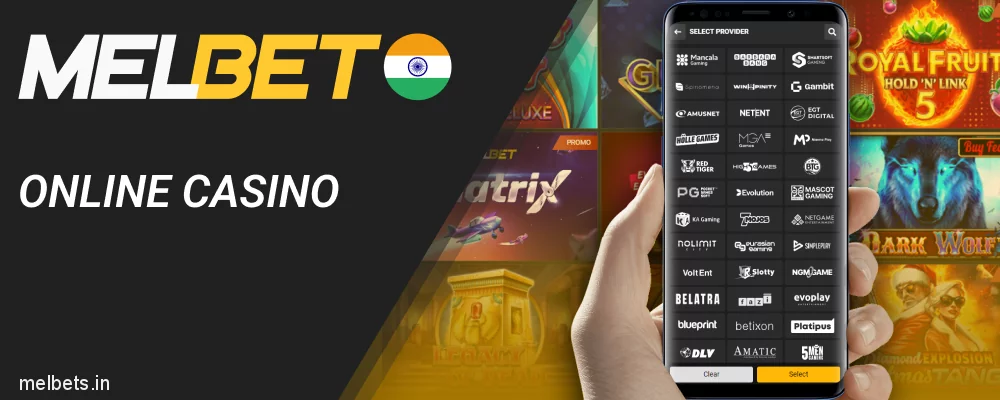 Play online casino games in Melbet App in India