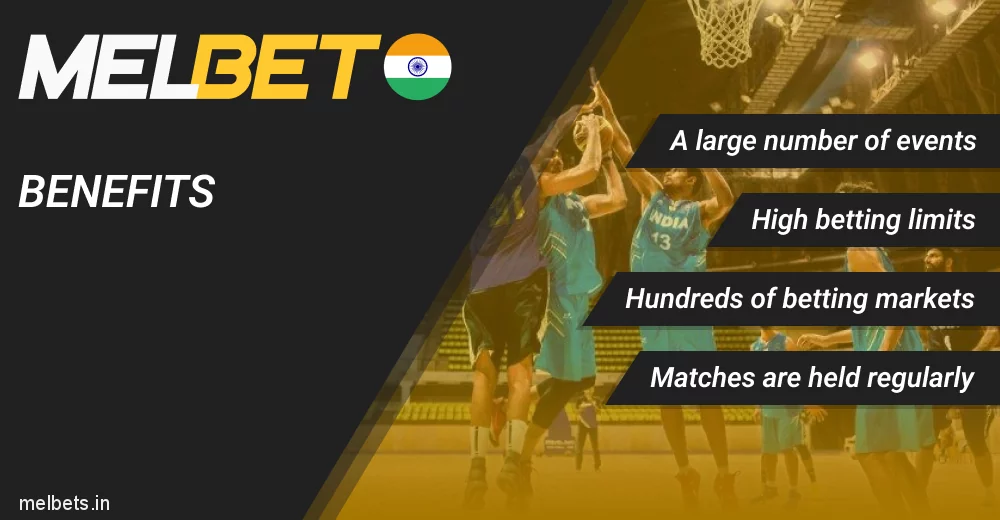 Benefits of Basketball betting at Melbet