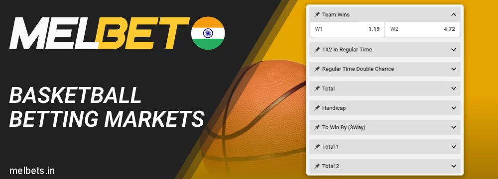 Melbet Basketball betting markets for famous matches