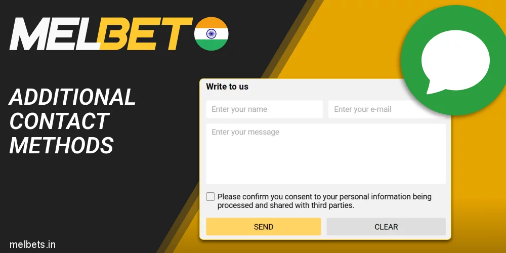 Additional Contact Methods in Melbet India