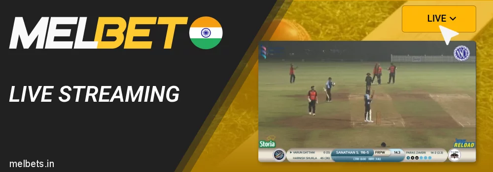 Cricket Live Streaming in Melbet