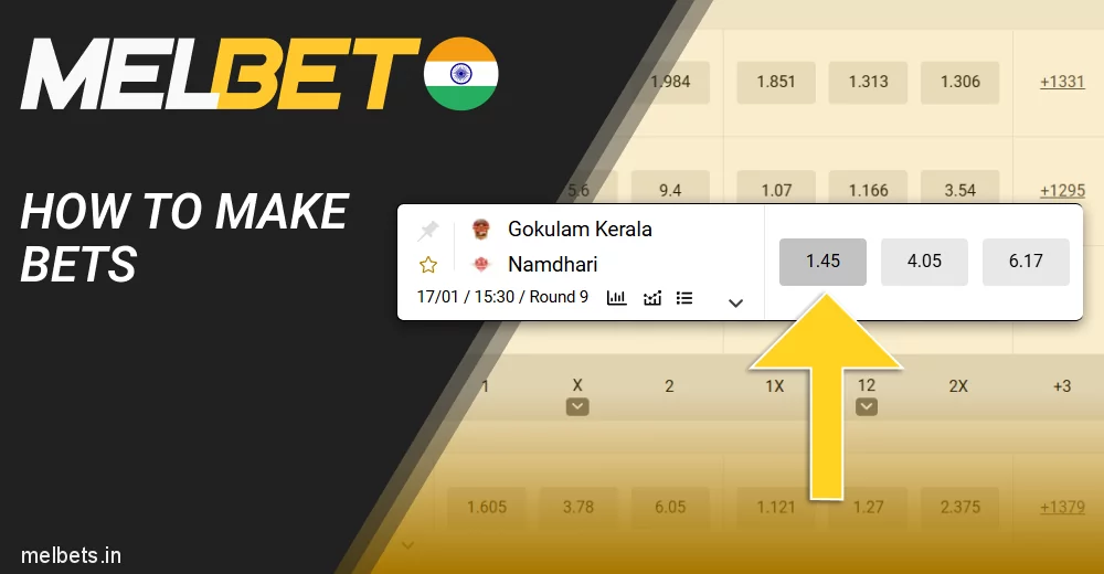 Step-by-step instructions on how to bet on football in Melbet