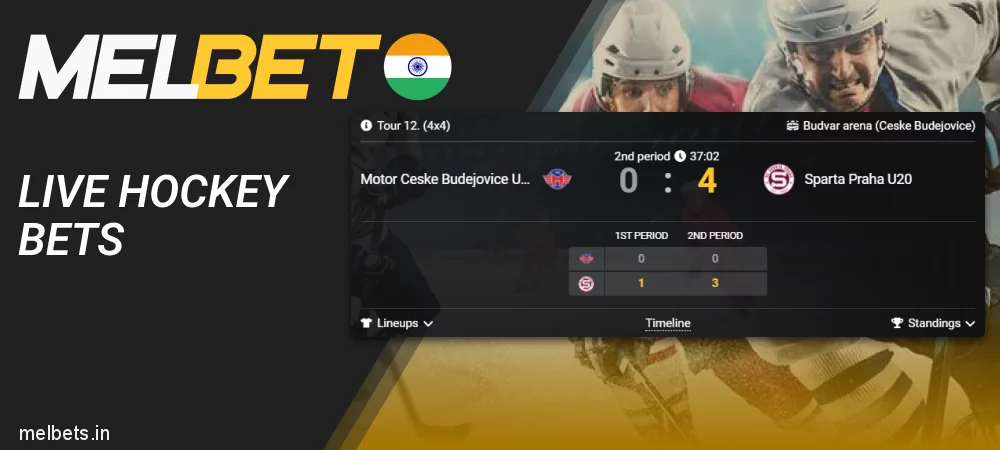 Melbet Live Hockey betting