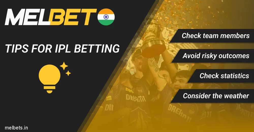 Tips for IPL Betting in Melbet for Indian bettors