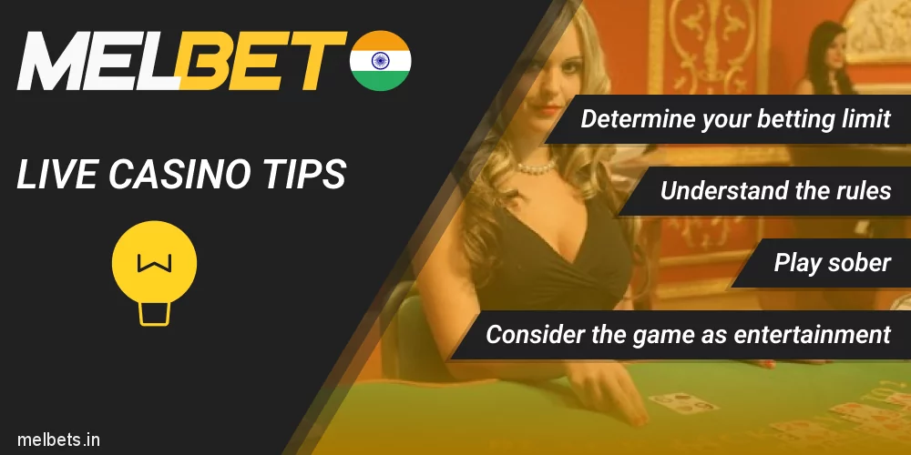 Melbet live casino tips for Indian players