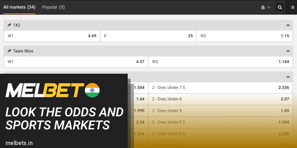 Check out the odds at Melbet
