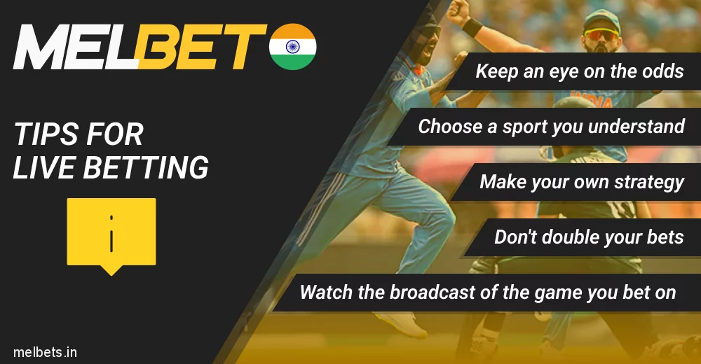 Melbet Live betting tips for Indian bettors