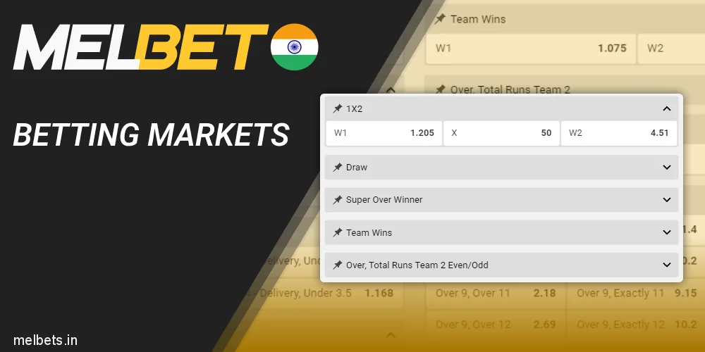 Melbet Betting Markets in India