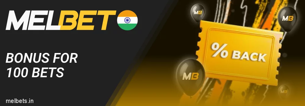 Bonus for 100 Bets at Melbet