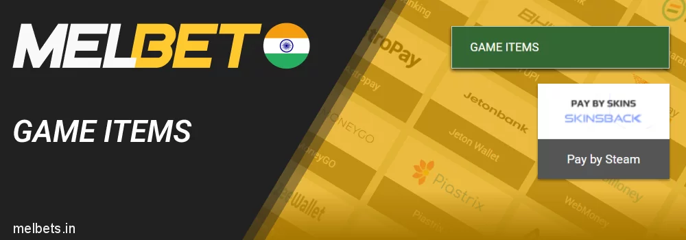 Game Items - Melbet payment tools