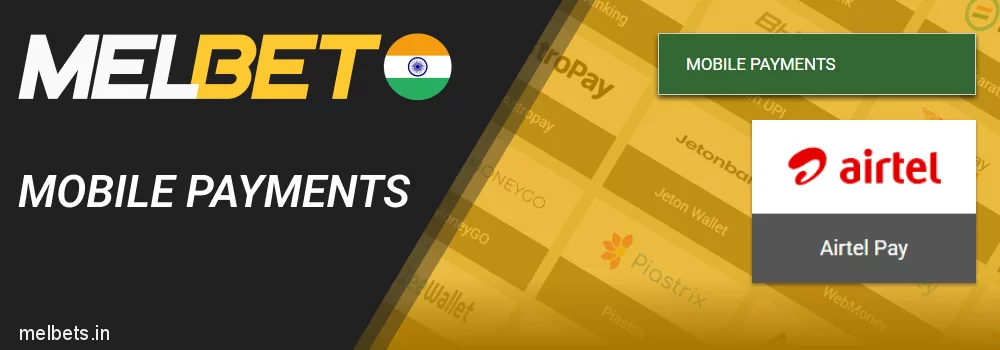 Mobile Payments - Melbet payment tool