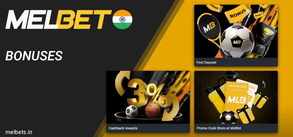 Melbet bonuses for Indian tennis bettors