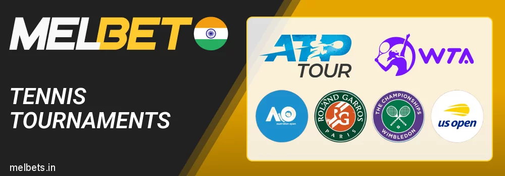 Tennis Tournaments available at Melbet