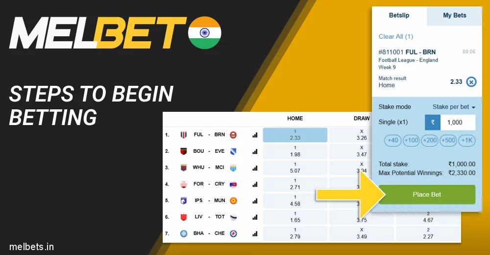 Instruction on how to bet on V-Sports at Melbet