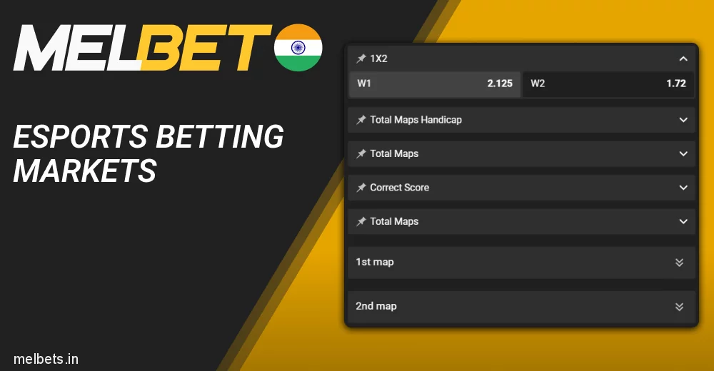 Melbet eSports Betting Merkets