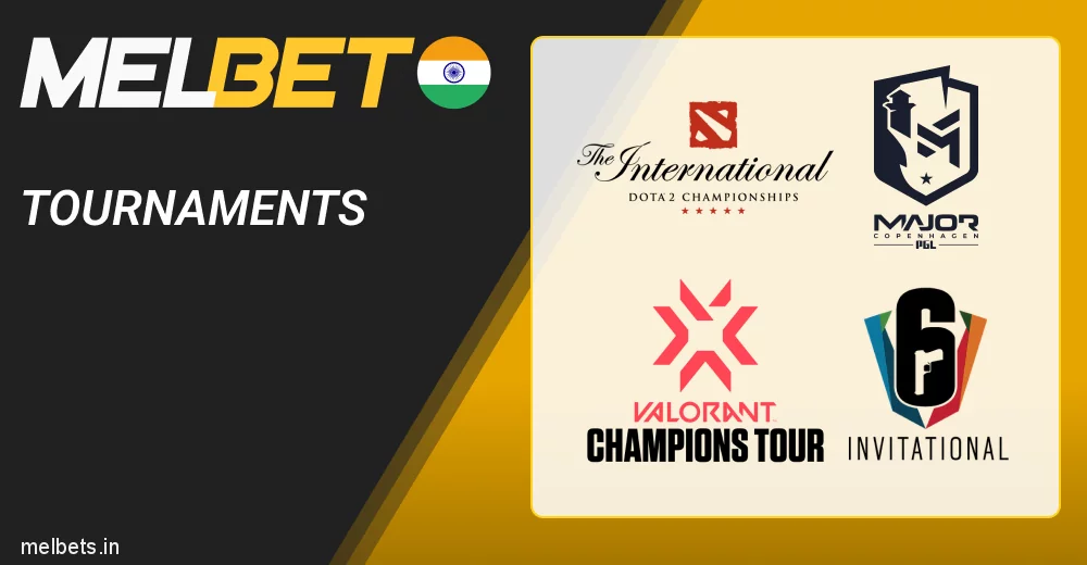 Melbet eSports betting Tournaments