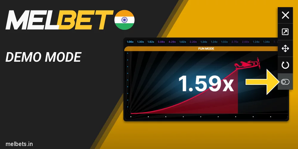 Play Aviator in demo mode at Melbet India